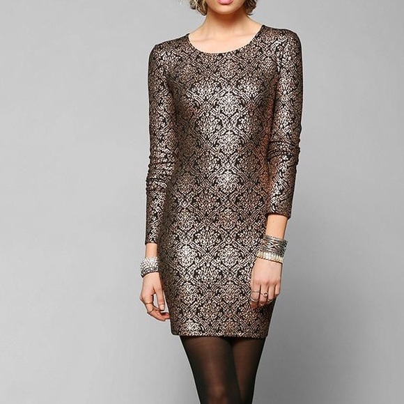 Luca Couture gold formal mini dress - Picture 1 of 4